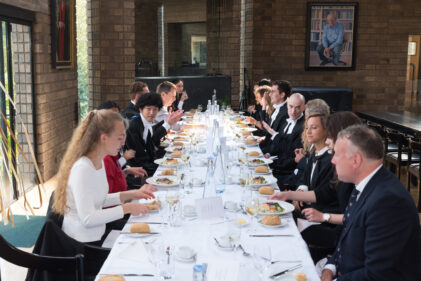 Formal lunch in the Dining Hall